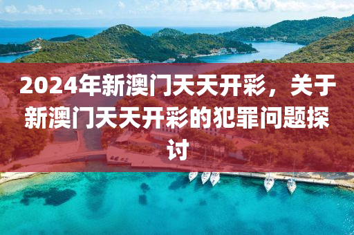 2024年新澳门天天开彩，关于新澳门天天开彩的犯罪问题探讨