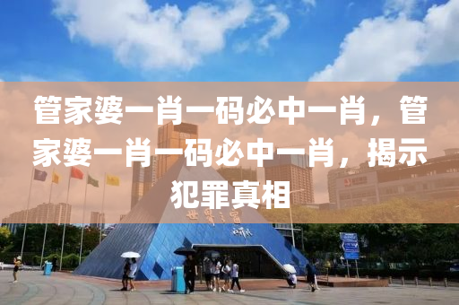管家婆一肖一码必中一肖，管家婆一肖一码必中一肖，揭示犯罪真相