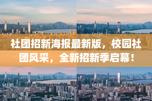 社团招新海报最新版，校园社团风采，全新招新季启幕！