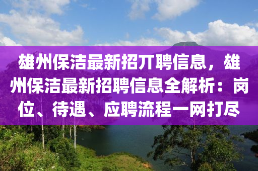 雄州保洁最新招丌聘信息，雄州保洁最新招聘信息全解析：岗位、待遇、应聘流程一网打尽