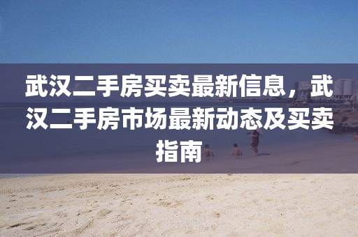 武汉二手房买卖最新信息，武汉二手房市场最新动态及买卖指南