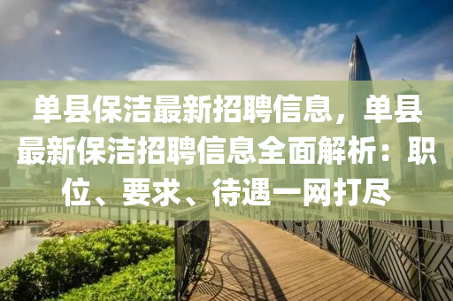 单县保洁最新招聘信息，单县最新保洁招聘信息全面解析：职位、要求、待遇一网打尽