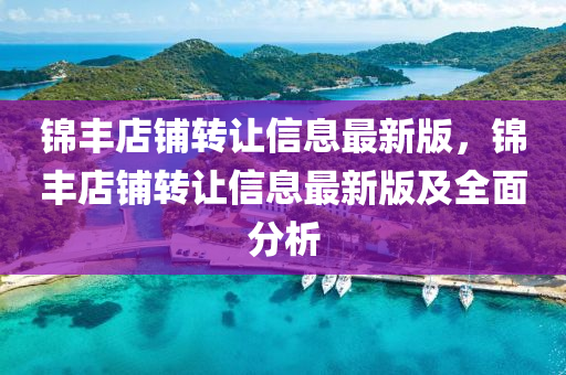 锦丰店铺转让信息最新版，锦丰店铺转让信息最新版及全面分析