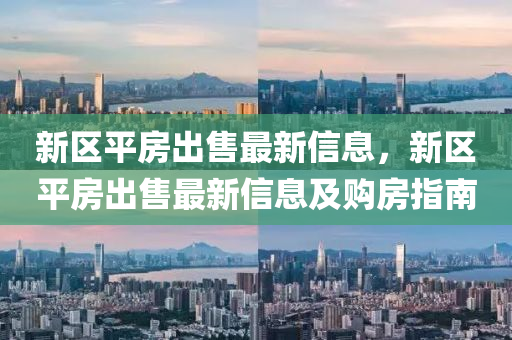 新区平房出售最新信息，新区平房出售最新信息及购房指南