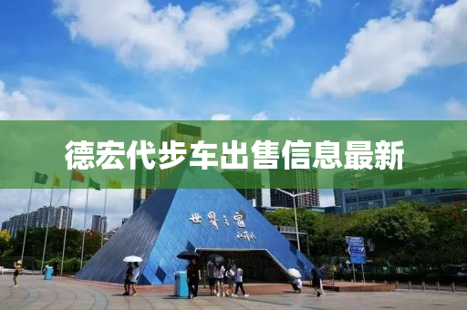 德宏代步车出售信息最新