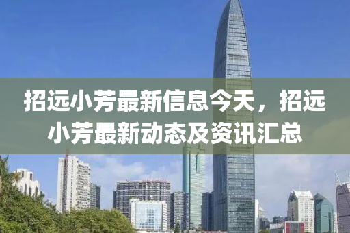 招远小芳最新信息今天，招远小芳最新动态及资讯汇总