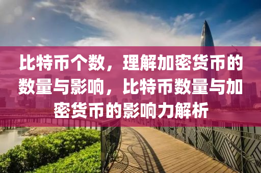 比特币个数，理解加密货币的数量与影响，比特币数量与加密货币的影响力解析