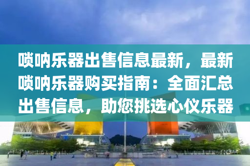 唢呐乐器出售信息最新，最新唢呐乐器购买指南：全面汇总出售信息，助您挑选心仪乐器