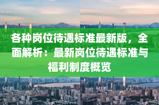 各种岗位待遇标准最新版，全面解析：最新岗位待遇标准与福利制度概览