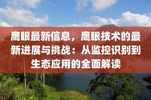 鹰眼最新信息，鹰眼技术的最新进展与挑战：从监控识别到生态应用的全面解读