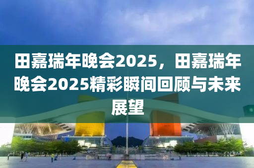 田嘉瑞年晚会2025，田嘉瑞年晚会2025精彩瞬间回顾与未来展望