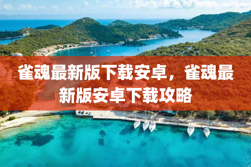 雀魂最新版下载安卓，雀魂最新版安卓下载攻略