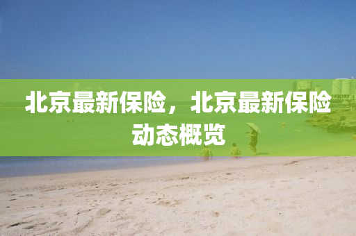 北京最新保险，北京最新保险动态概览