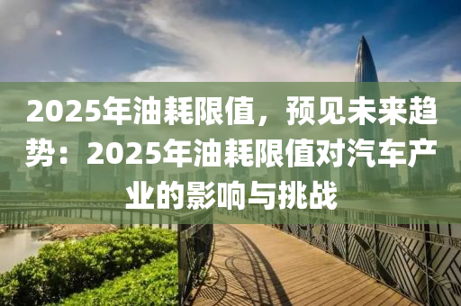 2025年油耗限值，预见未来趋势：2025年油耗限值对汽车产业的影响与挑战