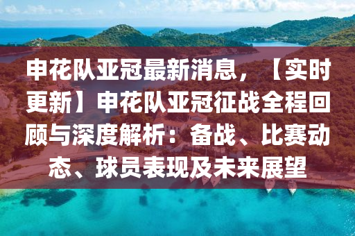 申花队亚冠最新消息，【实时更新】申花队亚冠征战全程回顾与深度解析：备战、比赛动态、球员表现及未来展望