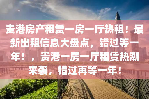贵港房产租赁一房一厅热租！最新出租信息大盘点，错过等一年！，贵港一房一厅租赁热潮来袭，错过再等一年！