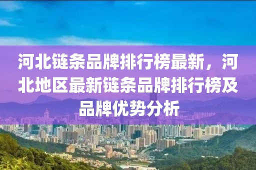 河北链条品牌排行榜最新，河北地区最新链条品牌排行榜及品牌优势分析