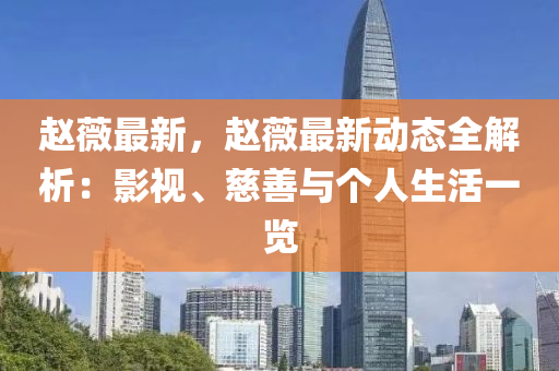 赵薇最新，赵薇最新动态全解析：影视、慈善与个人生活一览