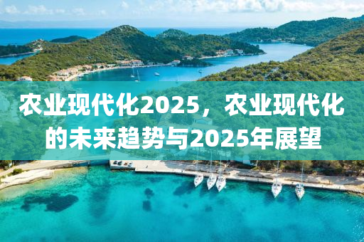 农业现代化2025，农业现代化的未来趋势与2025年展望