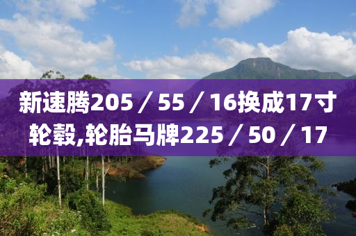 新速腾205／55／16换成17寸轮毂,轮胎马牌225／50／17