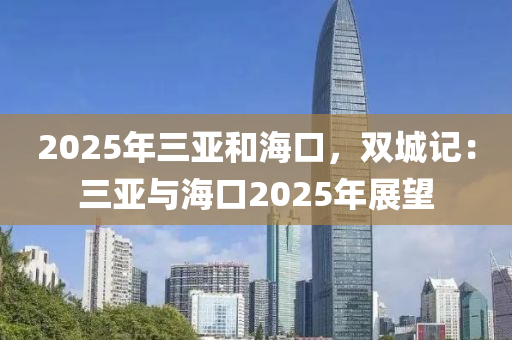 2025年三亚和海口，双城记：三亚与海口2025年展望