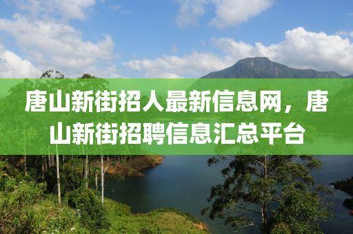 唐山新街招人最新信息网，唐山新街招聘信息汇总平台