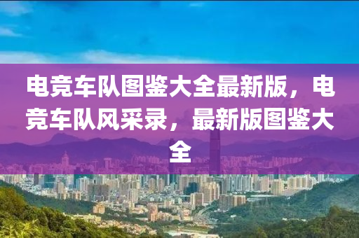 电竞车队图鉴大全最新版，电竞车队风采录，最新版图鉴大全