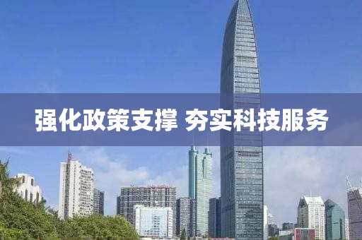 强化政策支撑 夯实科技服务