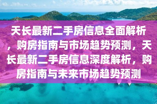 天长最新二手房信息全面解析，购房指南与市场趋势预测，天长最新二手房信息深度解析，购房指南与未来市场趋势预测
