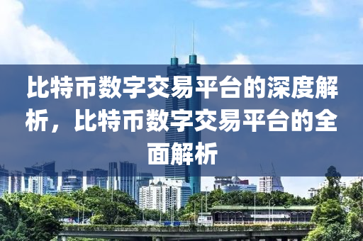 比特币数字交易平台的深度解析，比特币数字交易平台的全面解析