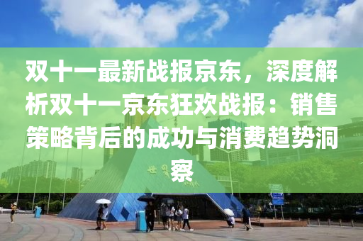 双十一最新战报京东，深度解析双十一京东狂欢战报：销售策略背后的成功与消费趋势洞察
