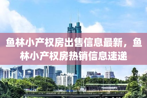 鱼林小产权房出售信息最新，鱼林小产权房热销信息速递