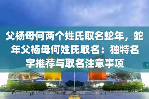 父杨母何两个姓氏取名蛇年，蛇年父杨母何姓氏取名：独特名字推荐与取名注意事项