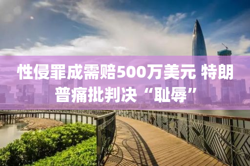 性侵罪成需赔500万美元 特朗普痛批判决“耻辱”