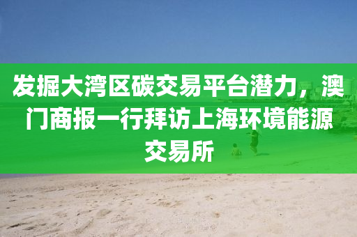 发掘大湾区碳交易平台潜力，澳门商报一行拜访上海环境能源交易所