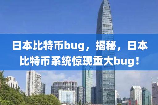 日本比特币bug，揭秘，日本比特币系统惊现重大bug！