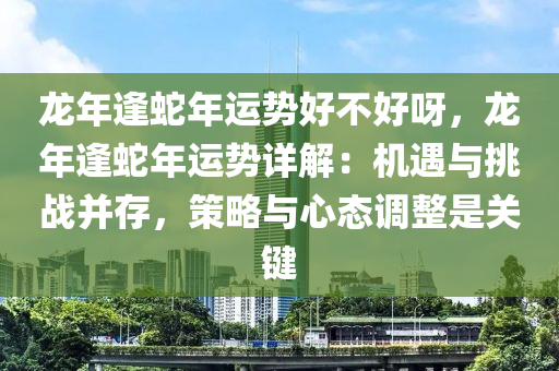 龙年逢蛇年运势好不好呀，龙年逢蛇年运势详解：机遇与挑战并存，策略与心态调整是关键