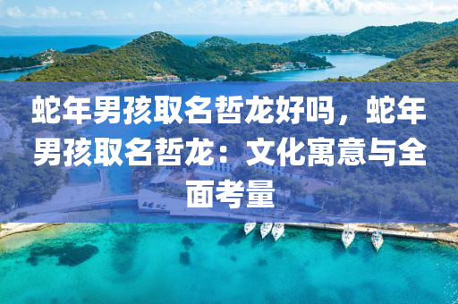 蛇年男孩取名哲龙好吗，蛇年男孩取名哲龙：文化寓意与全面考量