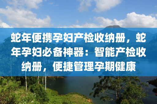 蛇年便携孕妇产检收纳册，蛇年孕妇必备神器：智能产检收纳册，便捷管理孕期健康
