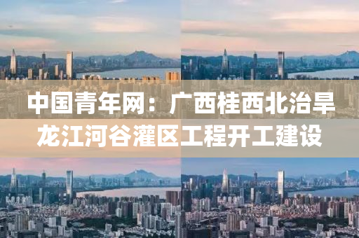 中国青年网：广西桂西北治旱龙江河谷灌区工程开工建设