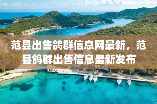 范县出售鸽群信息网最新，范县鸽群出售信息最新发布