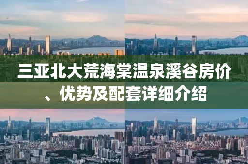 三亚北大荒海棠温泉溪谷房价、优势及配套详细介绍
