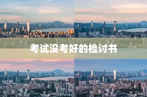 考试没考好的检讨书