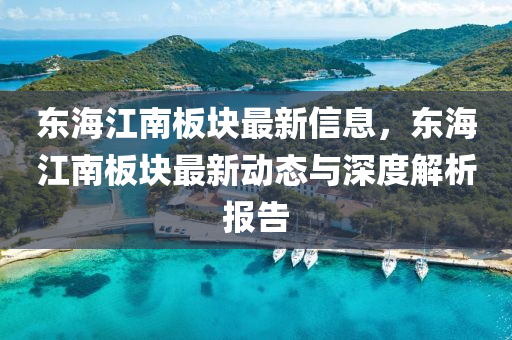 东海江南板块最新信息，东海江南板块最新动态与深度解析报告