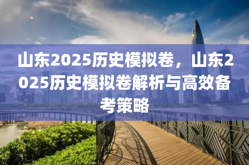 山东2025历史模拟卷，山东2025历史模拟卷解析与高效备考策略