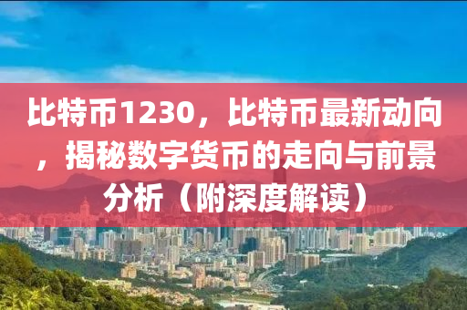 比特币1230，比特币最新动向，揭秘数字货币的走向与前景分析（附深度解读）