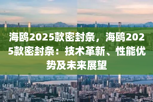 海鸥2025款密封条，海鸥2025款密封条：技术革新、性能优势及未来展望