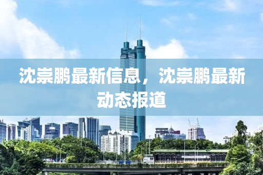 沈崇鹏最新信息，沈崇鹏最新动态报道