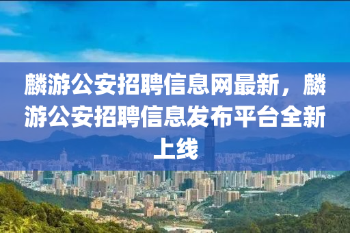 麟游公安招聘信息网最新，麟游公安招聘信息发布平台全新上线