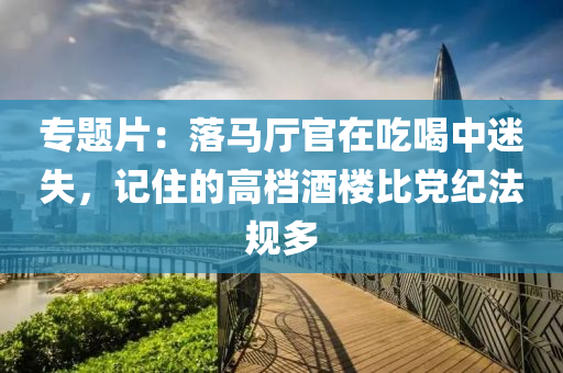 专题片：落马厅官在吃喝中迷失，记住的高档酒楼比党纪法规多